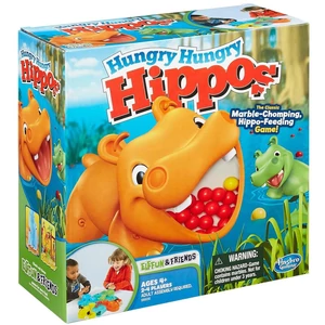 Hasbro - Hungry Hippos - Éhes vízilovak társasjáték (98936)