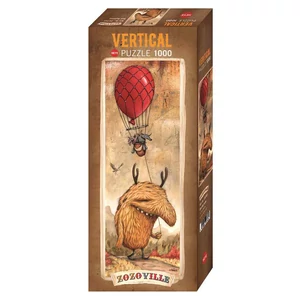 Heye 29743 - Vertical puzzle - Zozoville, Piros léggömb - 1000 db-os puzzle