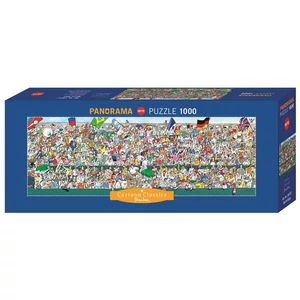 Heye 29757 - Panoráma puzzle - Sportrajongók, Blachon - 1000 db-os puzzle