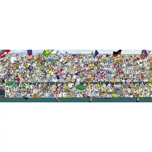 Heye 29757 - Panoráma puzzle - Sportrajongók, Blachon - 1000 db-os puzzle