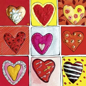 Heye 29765 - Quadrat puzzle - Hearts of Gold - All the 9 - 100 db-os puzzle