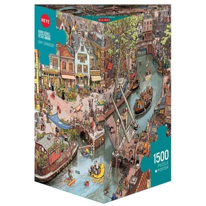 Heye 29793 - Triangular puzzle - Say Cheese!, Göber and Knorr - 1500 db-os puzzle