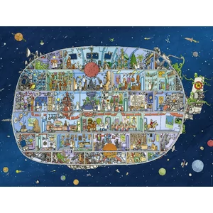 Heye 29841- Triangular puzzle - Spaceship, Adolfsson - 1500 db-os puzzle