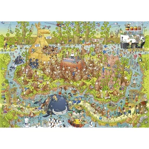 Heye 29870 - Funky Zoo - Australian Habitat, Degano - 1000 db-os puzzle