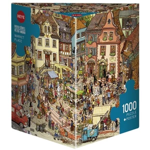 Heye 29884 - Triangular puzzle - Market Place, Göbel és Knorr - 1000 db-os puzzle