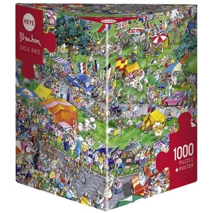 Heye 29888 - Triangular puzzle - Cycle Race, Blachon - 1000 db-os puzzle
