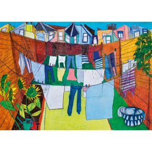 Heye 30070 - Daily Life - In The Courtyard - 1000 db-os puzzle