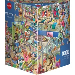Heye 30084 - Triangular puzzle - Pet Gym - 1000 db-os puzzle