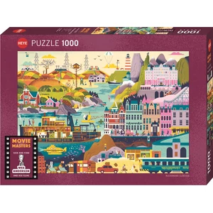 Heye 30020 - Movie Masters, Wes Andreson films - 1000 db-os puzzle