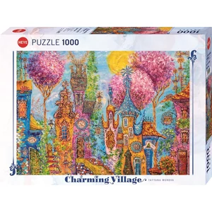 Heye 30012 - Charming Village - Pink Trees, Tatyana Murovas - 1000 db-os puzzle