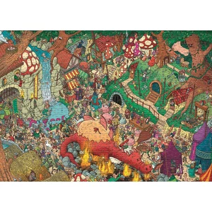 Heye 30021 - Triangular puzzle - Fantasyland, Lectrr - 1000 db-os puzzle