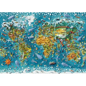 Heye 29983 - Map Art - Miniature World - 2000 db-os puzzle