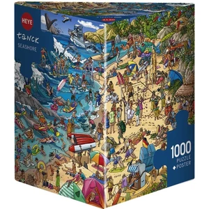 Heye 29922 - Triangular puzzle - Seashore, Tranck - 1000 db-os puzzle