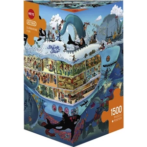 Heye 29925- Triangular puzzle - Submarine Fun, Oesterle - 1500 db-os puzzle