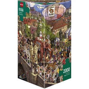 Heye 29926 - Triangular puzzle - Street Parade, Doro Göbel - 2000 db-os puzzle