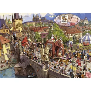 Heye 29926 - Triangular puzzle - Street Parade, Doro Göbel - 2000 db-os puzzle