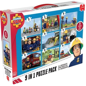Jumbo 17338 - Sam, a tűzoltó - 9 az 1-ben puzzle kofferben