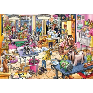 Jumbo 25018 - Wasgij Mystery - Kutyaszalon - 1000 db-os puzzle