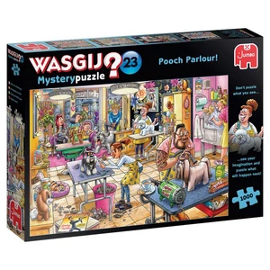 Jumbo 25018 - Wasgij Mystery - Kutyaszalon - 1000 db-os puzzle