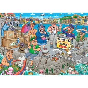 Jumbo 00511 - Wasgij Original 47 - Boating Bedlam! - 1000 db-os puzzle
