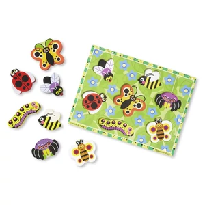 Melissa and Doug 3729 - Rovarok - 7 db-os fa forma puzzle