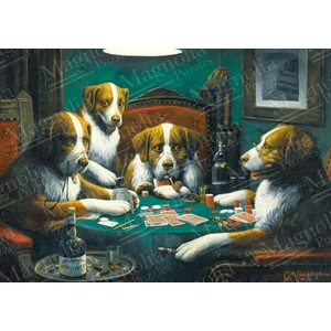 Magnolia 2325 - Dogs Playing Poker - 1000 db-os puzzle