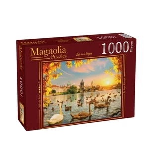 Magnolia 3504 - Swans near Charles Bridge - 1000 db-os puzzle