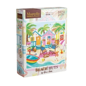 Magnolia 3474 - Beach Huts - Olivia Gibbs Special Edition - 1023 db-os Square puzzle