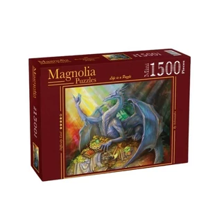 Magnolia 3509 - Blue Dragon and Treasure - 1500 db-os Mini puzzle