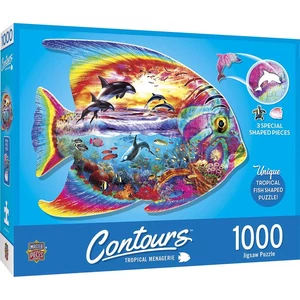 MasterPieces 71960 - Contours - Tropical Fish - 1000 db-os puzzle