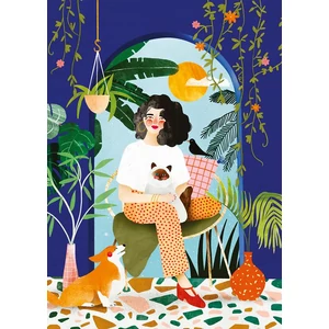 Pieces & Peace 1000 db-os puzzle - Blue Garden (0002)