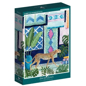 Pieces & Peace 1000 db-os puzzle - Cheetah in Morocco (0034)