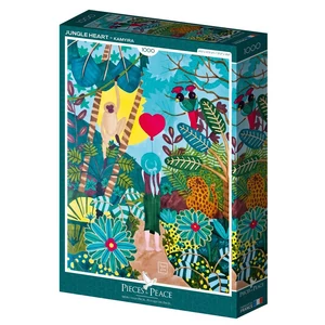 Pieces & Peace 1000 db-os puzzle - Jungle Heart (0079)