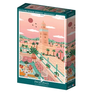 Pieces & Peace 0110 - Koutoubia mosque, Morocco - 1000 db-os puzzle