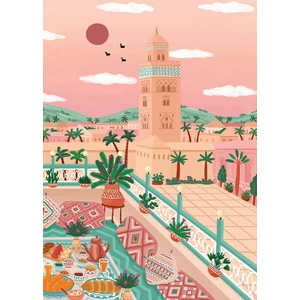 Pieces & Peace 0110 - Koutoubia mosque, Morocco - 1000 db-os puzzle
