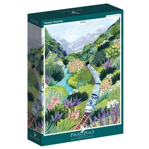 Pieces & Peace 1000 db-os puzzle - Train Travel (0027)