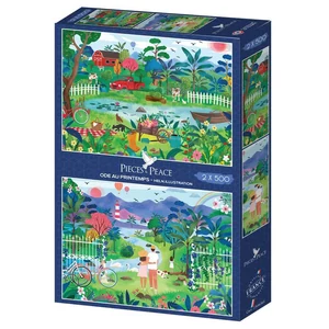 Pieces & Peace 0203 - Ode au Printemps - 2 x 500 db-os puzzle