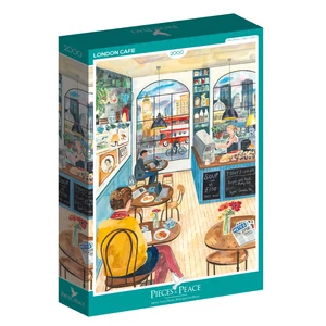 Pieces & Peace 0022 - London Cafe - 2000 db-os puzzle