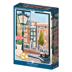 Pieces & Peace 0084 - Amsterdam from a Coffee Shop - 500 db-os puzzle