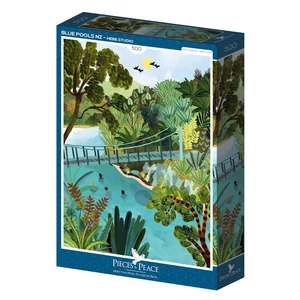 Pieces & Peace 0069 - Blue Pools NZ - 500 db-os puzzle