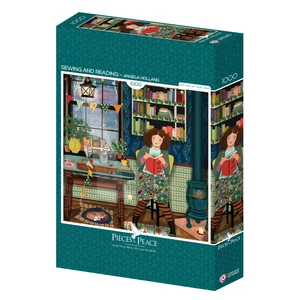 Pieces & Peace 0175 - Sewing and Reading - 1000 db-os puzzle