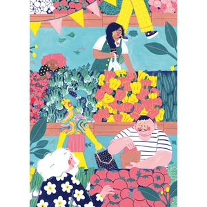 Pieces & Peace 0086 - Au Marché - 1000 db-os puzzle