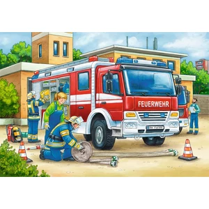 Ravensburger 07574 - Rendőrök és tűzoltók - 2 x 12 db-os puzzle