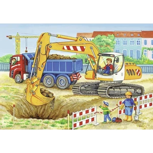 Ravensburger 07616 - Építkezés, farm - 2 x 12 db-os puzzle