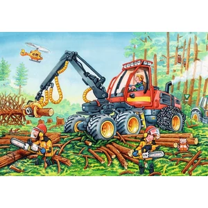 Ravensburger 07802 - Markoló és rönkszállító - 2 x 24 db-os puzzle