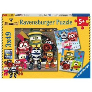 Ravensburger 08047 - RoboVonatok - 3 x 49 db-os puzzle