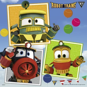 Ravensburger 08047 - RoboVonatok - 3 x 49 db-os puzzle