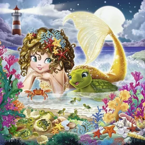 Ravensburger 3 x 49 db-os puzzle - Sellő és a tenger (08063)