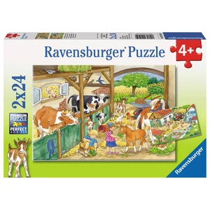 Ravensburger 09195 - Élet a farmon - 2 x 24 db-os puzzle