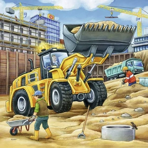 Ravensburger 09226 - Munkagépek az építkezésen - 3 x 49 db-os puzzle